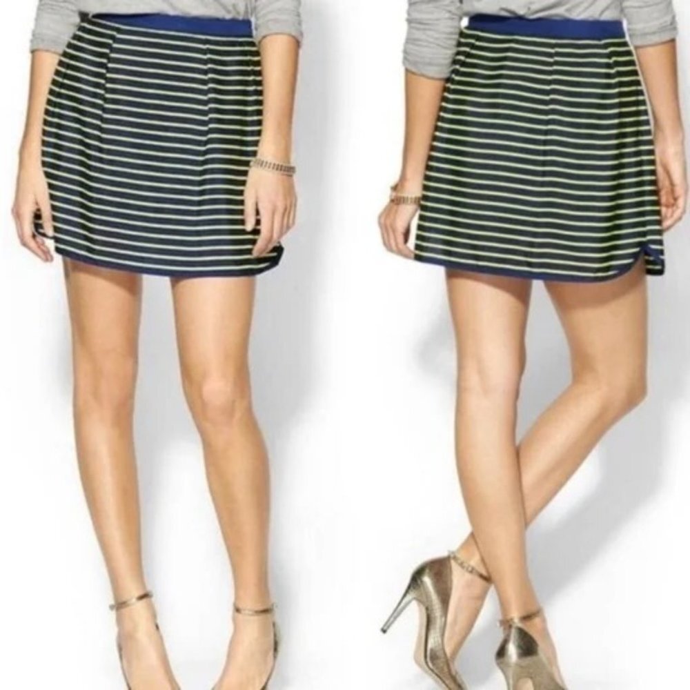 PIM & Larkin Striped Mini Skirt